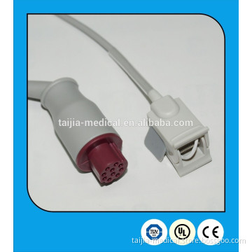 Replacement Artema Compatible Medical Pediatric Finger Clip Spo2 Sensor with 10 pin connector